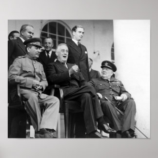 Póster Los Tres Grandes - Segunda Guerra Mundial - Confer