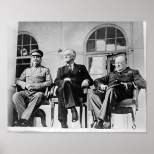 Póster Los Tres Grandes - Segunda Guerra Mundial - Confer
