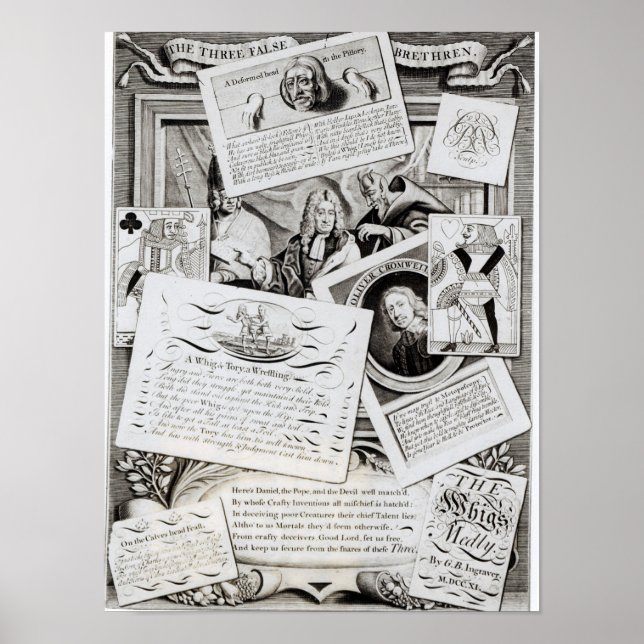 Póster Los Tres Hermanos Falsos (Frente)