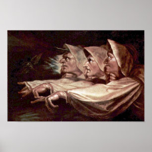 Póster Los tres ingleses de las brujas - las hermanas o