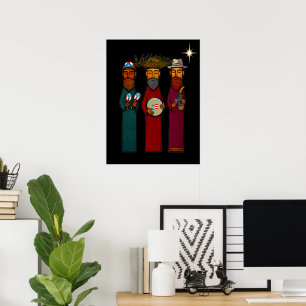 Póster Los Tres Reyes Magos de Puerto Rico – Parranda