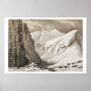 Póster Los trineos que llegan el depósito meridional, de