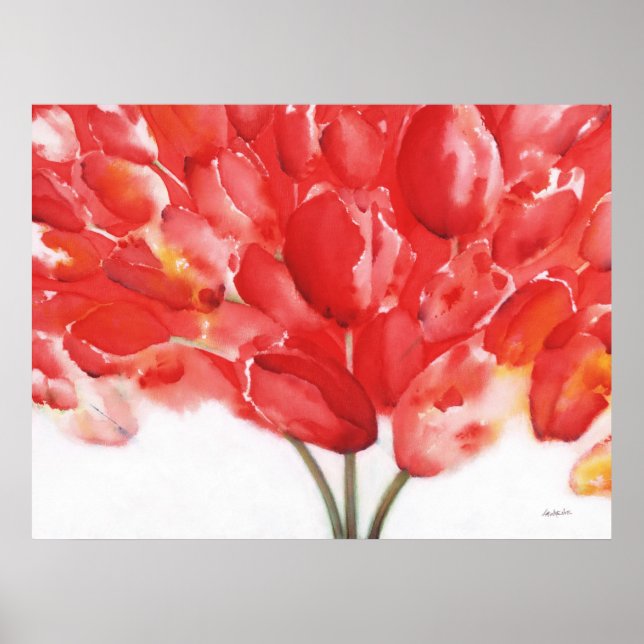 Póster "Los tulipanes son gente II" (Frente)