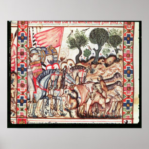 Póster Los turcos y amarran la recuperación de su tierra