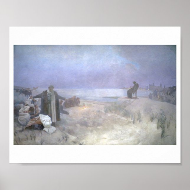 Póster Los últimos días de Jan Amos Komensky, Mucha (Frente)