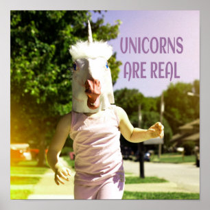Póster Los Unicornios Son Humor Realmente Gracioso