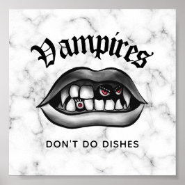 Póster Los vampiros no preparan platos graciosos