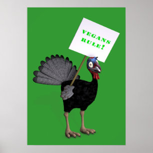 Póster ¡Los vegetarianos gobiernan!