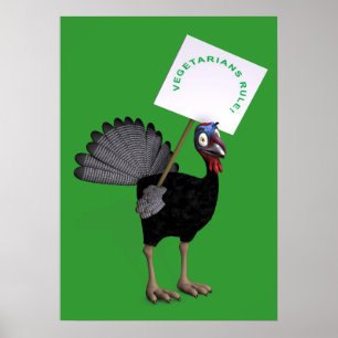 Póster ¡Los vegetarianos gobiernan!