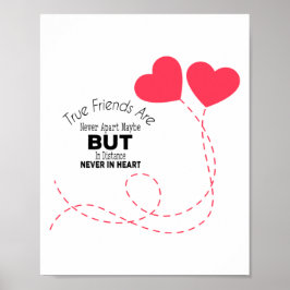 Póster Los verdaderos amigos nunca están separados