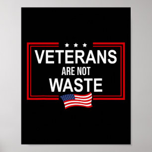 Póster Los veteranos no son un desperdicio contra los vet