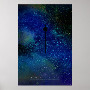 Póster Los viajeros, alcanzando para las estrellas,