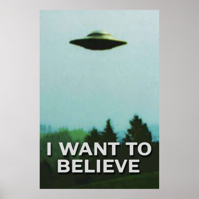 Póster Los XFiles que quiero CREER originales (Frente)