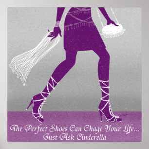 Póster Los zapatos perfectos - moderna moda de la Cenicie