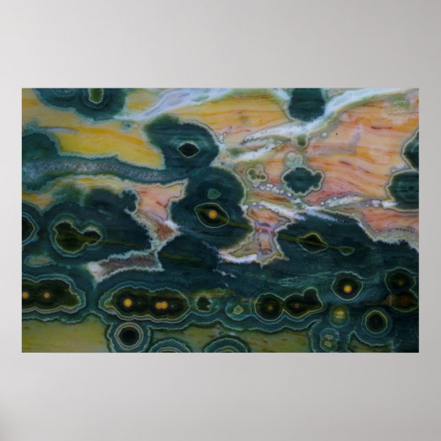 Póster Losa de jaspe del océano (Frente)