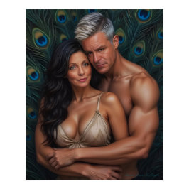 Póster Lost in a Peacock Paradise