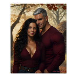 Póster Lost in The Amber Glow of Autumn