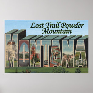 Póster Lost Trail Powder, Montana