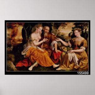 Póster Lot and his Daughters, c.1565