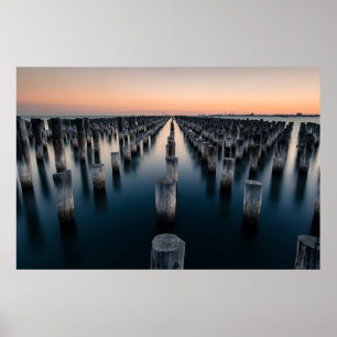 Póster Lote de posta de playa