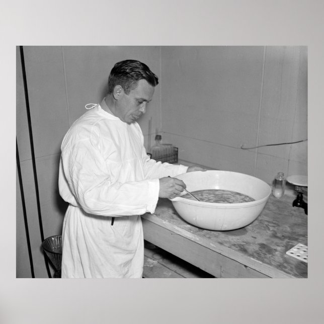 Póster Lote fresco de vacuna contra la neumonía: 1937 (Frente)