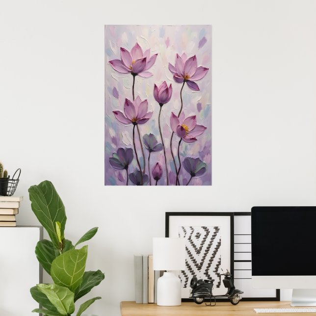 Póster Loto – Pintura al Óleo (Oficina en casa)