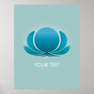 PÓSTER LOTUS AZUL