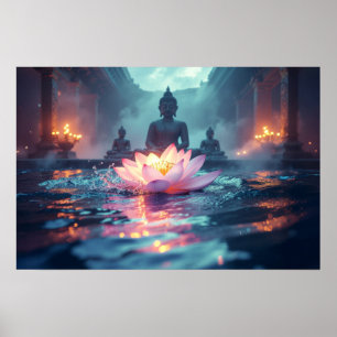 PÓSTER LOTUS - BUDISMO ZEN