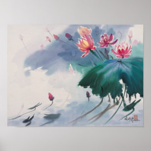 Póster Lotus en el Poster Pond