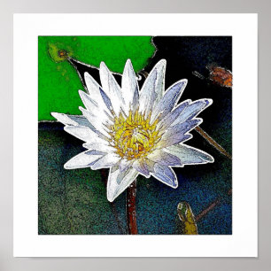 PÓSTER LOTUS FLOWER ART POSTER