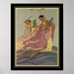 Póster "Lotus Goddesses", aprox. 1931, de Bertha Lum
