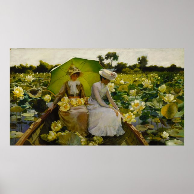 Póster Lotus Lilies de Charles Courtney Curran (Frente)