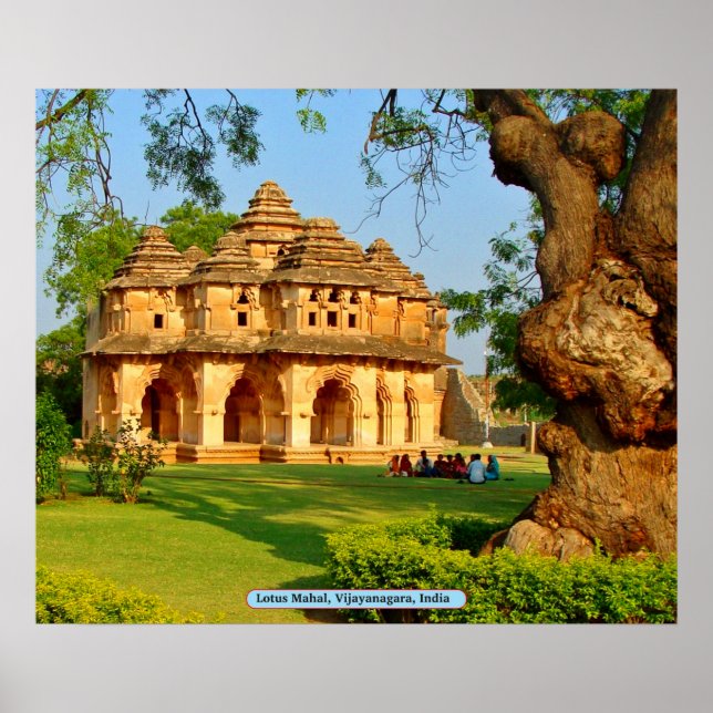 Póster Lotus Mahal, Vijayanagara, India (Frente)