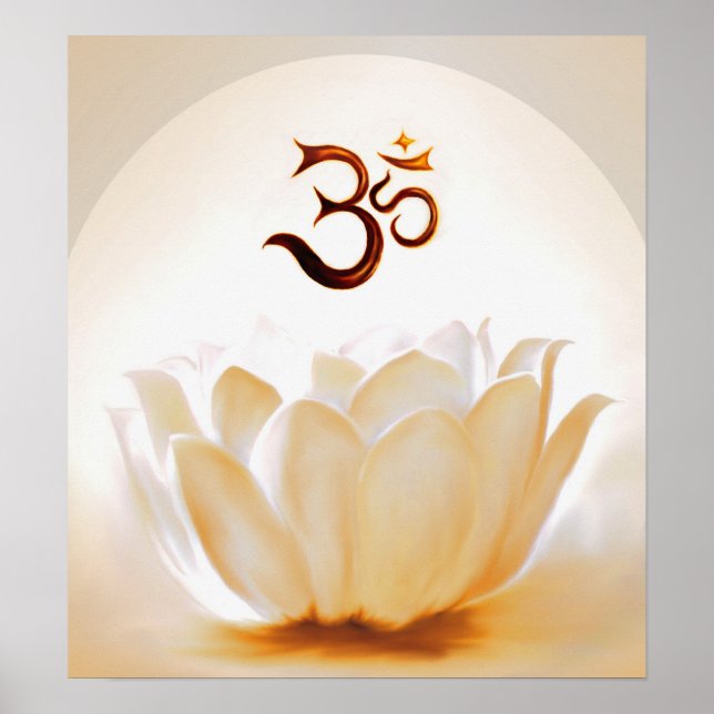 Póster Lotus Om with (Frente)