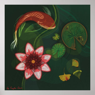 Póster Lotus Pond