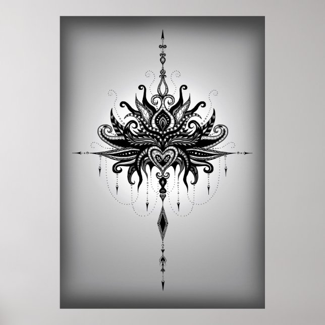 Póster Lotusmandala (Frente)