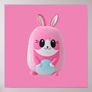 Póster "Lou Lou".  Una criatura rosa adorable