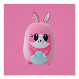 Póster "Lou Lou". Una criatura rosa adorable