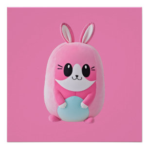 Póster "Lou Lou". Una criatura rosa adorable