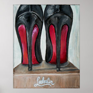 Póster Louboutin Red Bottom Heels Poster Art