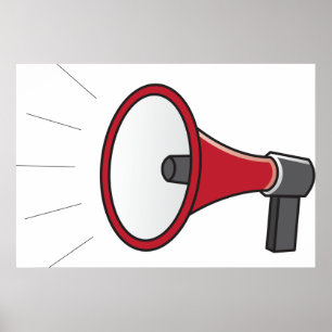 Póster Loud Megaphone