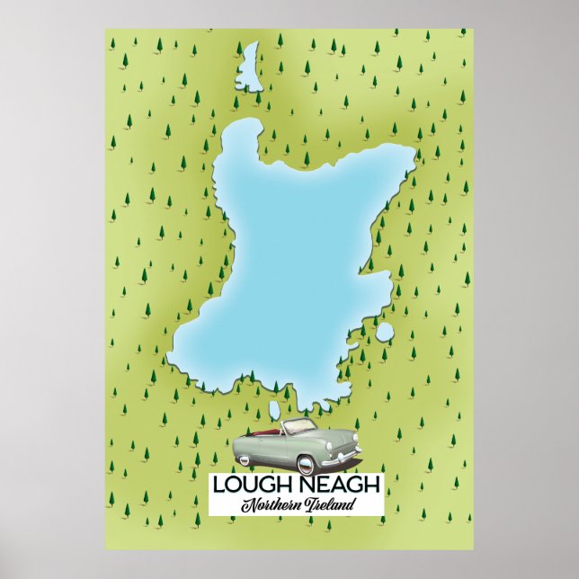 Póster Lough Neagh Irlanda del Norte (Frente)