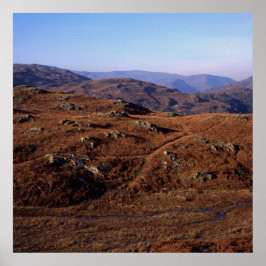Póster Loughrigg Fell Ambleside Postcard Cushion
