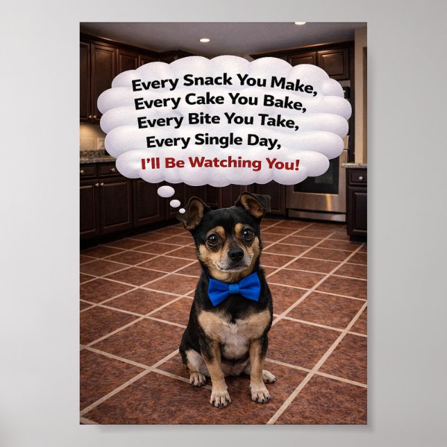 Póster "Louie te está vigilando" (Frente)