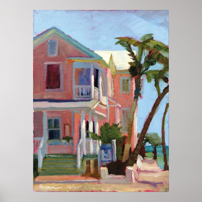 Póster Louies Backyard print (Frente)