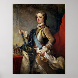Póster Louis 15 envejecidos XV, después de 1725