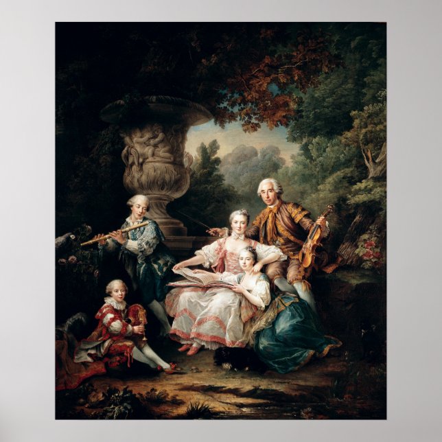 Póster Louis du Bouchet Marquis de Sourches (Frente)