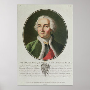 Póster Louis-José de Montcalm 1790
