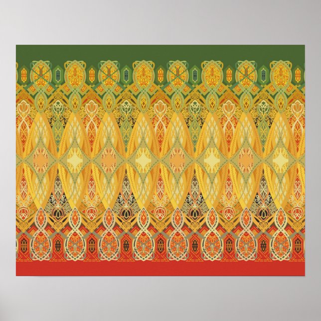 Póster Louis Sullivan Truss Frieze Stencil (Frente)