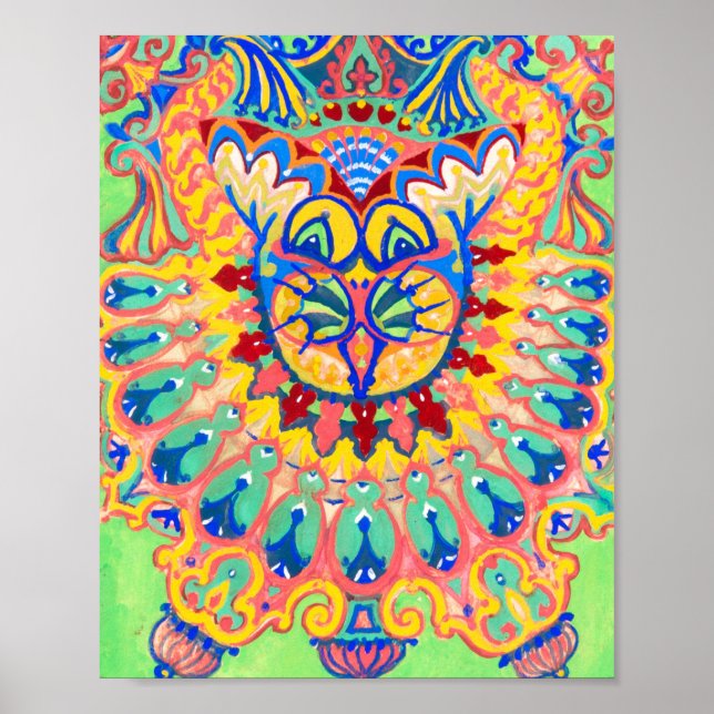 Póster Louis Wain Psychedelic Cat (Frente)